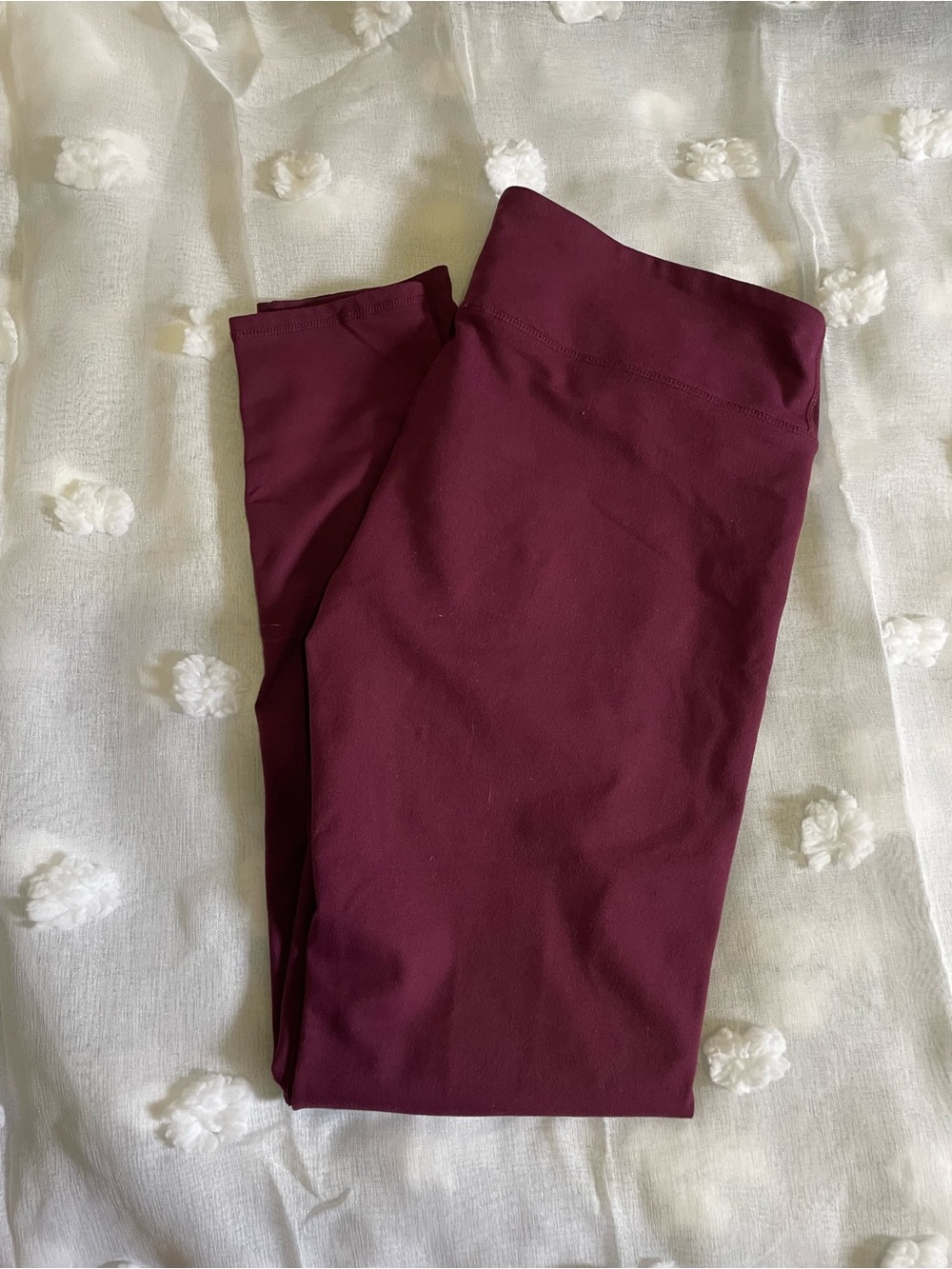 Purple/Maroon Fabletics Leggings